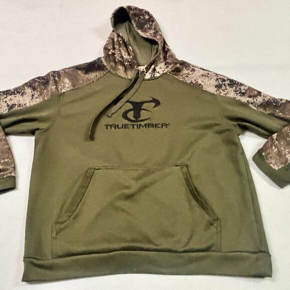 ~~True Timber Men’s L Camo Hoodie Sweatshirt Hunting Embroidered Logo - Picture 1 of 4
